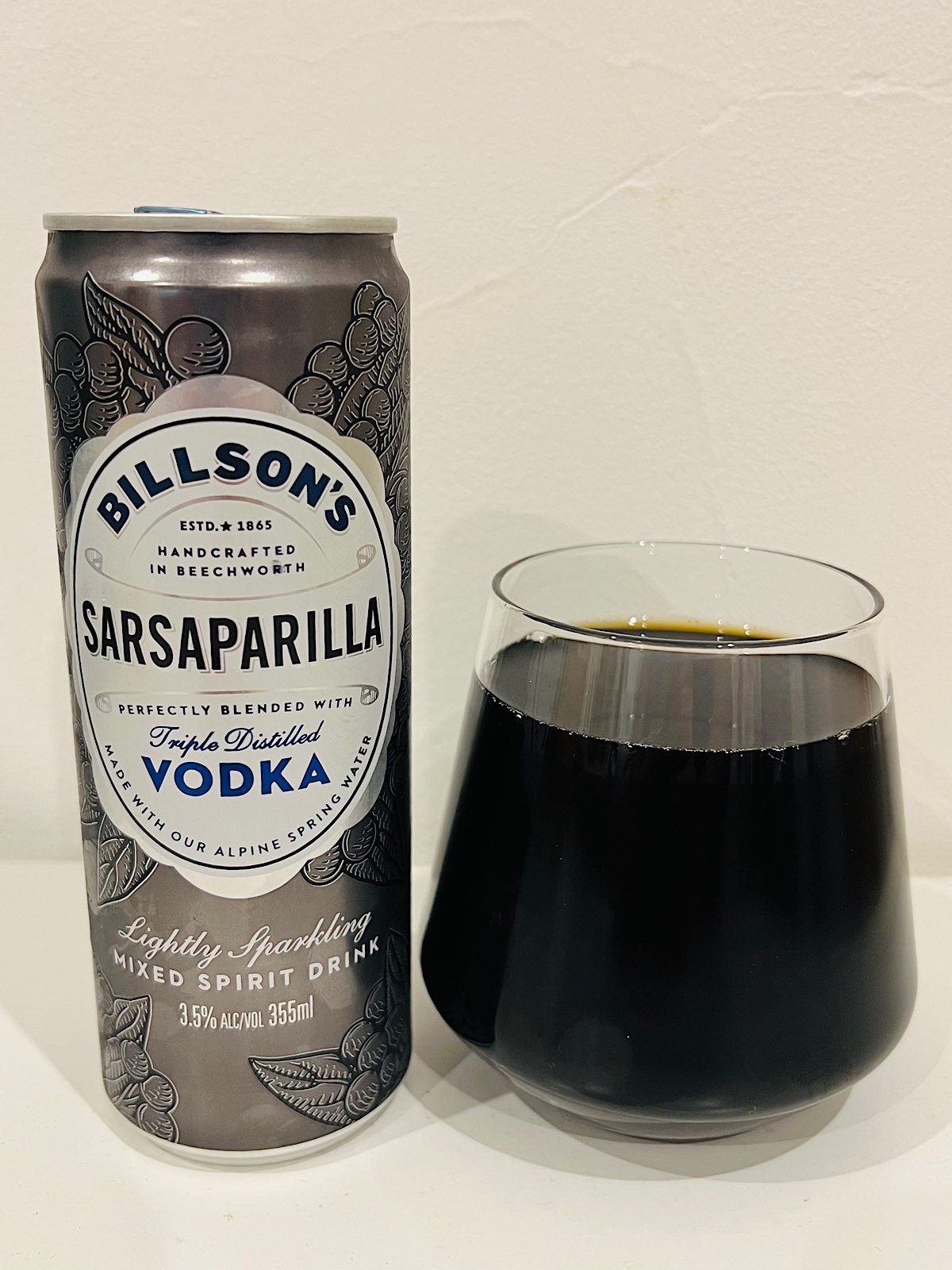Billson's Vodka with Sarsaparilla